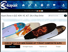 Tablet Screenshot of melbournekayaks.com.au